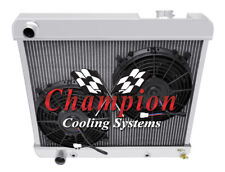 Rs Champion 4 Row Radiator W 2 10 Fans For 1961 1962 Oldsmobile Starfire