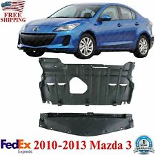 Front And Rear Under Cover Engine Splash Shields For 2010-2013 Mazda 3