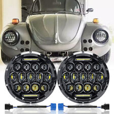 For Vw Dune Buggyrail Buggy 7 Inch Round Led Headlight Hilo Beam Projector Drl