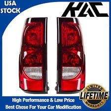 Pair Red Tail Lights Brake Lamps For 2003-2006 Chevy Silverado 1500 2500 3500 Hd