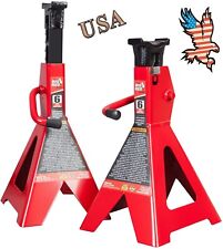 Big Red T46202 Torin 6 Ton 12000 Lbs Capacity Steel Jack Stands Red 1-pair