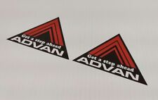 2x Advan Racing Decal Sticker Jdm Drift Civic Type R Integra Sir Si S2000 Japan