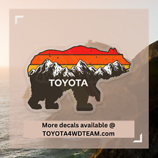 Toyota Bear Sticker 4x4 Tacoma Tundra 4runner Land Fj Cruisersr5 Yeti 4wd