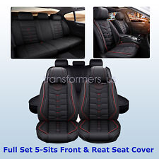 For Toyota Tacoma Crew Cab 4-door Car 5-seat Covers Pu Leather Cushion 2007-2023
