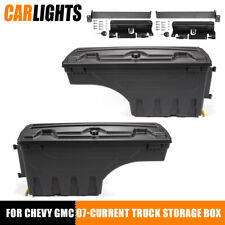 Truck Bed Storage Tool Box Pair Fit For 2007-19 Chevy Silverado Gmc Sierra 1500