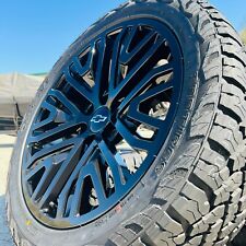 22 Black 2024 Chevy Silverado Wheels Rims At Tires Tahoe Suburban Sierra Yukon