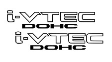 2pcs I-vtech Dohc Vinyl Decal Sticker Fits Honda Acura Si Type R Rs Civic Accord