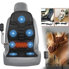8 Mode Massage Seat Cushion Electric Shiatsu Heated Back Neck Massager Chair Pad