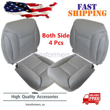 For 1995 1996 1997 1998 1999 Chevy Tahoe Suburban Leather Seat Covers Gray