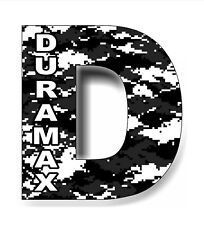 Duramax D Silverado Sierra Digital Camouflage Diesel Sticker Decal