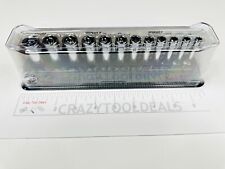 Snap On Tools New 112stmmy 12 Pc 14 Drive 6-point 5-15mm Deep Socket Set Usa