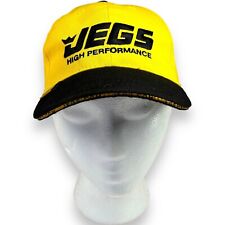Jegs High Performance Automotive Parts Adjustable Ball Cap Hat Black And Yellow