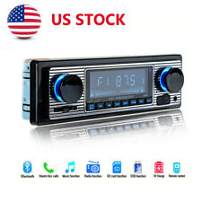 Us Stock 4-channel Digital Car Bluetooth Audio Usbsdfmmp3 Car Retro Radio