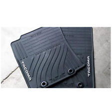 Genuine Oem 2 Pieces All-weather Black Rubber Floor Mats For Toyota Tacoma 12-13
