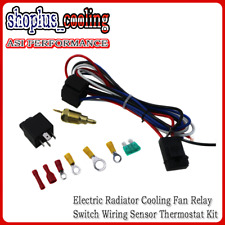 Electric Radiator Cooling Fan Relay Switch Wiring Sensor Thermostat Kit