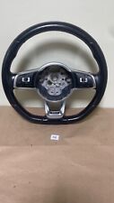 17-18 Volkswagen Jetta Gli Flat Bottom Sport Steering Wheel Red Stitch 5c0419091
