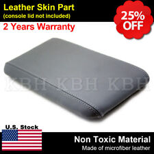 Fits 98-04 Ford Ranger Center Console Lid Armrest Cover Synthetic Leather Gray