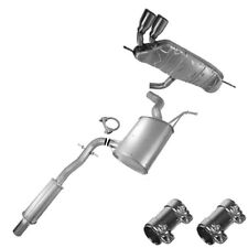 Resonator Pipe Muffler Exhaust System Kit Fits Vw 10-14 Golf 06-09 Rabbit 2.5l
