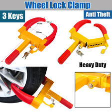 Hardened Steel Wheel Lock Clamp Anti Theft Boot Tire Claw Auto Car Truck Rv Suv