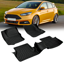 For 2012-2018 Ford Focus Floor Mats Cargo Liners Carpets All-weather Tpe 3pcs
