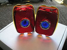 New Pair Of Replacement Blue Dot Lens For The 1937 1938 Chevrolet 