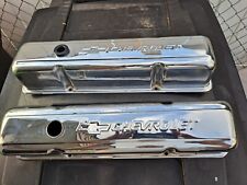 Tall Sbc Chevrolet Valve Covers And 14 Inch Air Cleaner Chevy Small Block