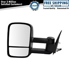 Towing Black Power Heated Side View Mirror Driver Left Lh For 99-07 Chevy Truck