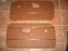New Pair Of Door Panels For Mgb 1970-76 Autumn Leaf W Chrome Strip Made In Uk