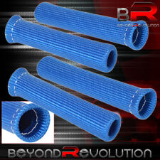 For Chevy 4-piece 1200 Degree Protector Spark Plug Wire Insulation Header Blue