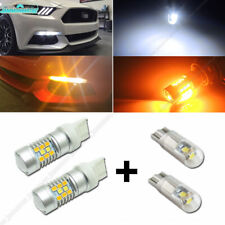 Switchback Led For 2015-2017 Ford Mustang Drlturn Signal W Parking Bulbs Kit