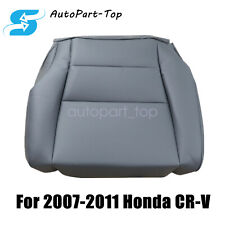 Replacement Driver Bottom Leather Seat Cover 2007-2011 For Honda Crv Cr-v Gray