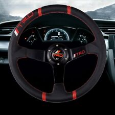 6 Bolt Trd Deep Dish Driftingcar Steering Wheel Racesportdrift Wheel Black