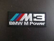 Bmw M3 Power Automotive Embrodiered Iron On Patch 1-58 X 3-14 Free Tracking