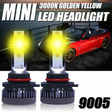 2x 9005 9145 9140 H10 Led Fog Light 3000k Super Yellow 26000lm High Power Bulbs
