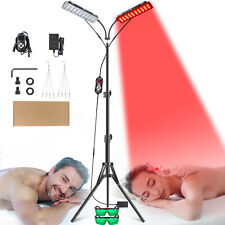 Ir Red Light Therapy Device Face Full Body Lamps Body Pain Relief Dual Stand