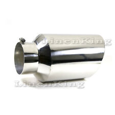 Inlet 5 Outlet 8 - 15 Long Stainless Steel Rolled Edge 20 Exhaust Tip Diesel