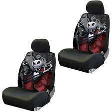 Disney Nbc Skellington Jack Ghostly Front Low Back Seat Covers Universal Fit-4pc