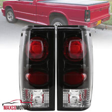 Black Tail Lights Fits 1982-1993 Chevy S10 Gmc Sonoma Brake Leftright 82-93