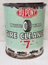 Vintage Dupont White Wall Tire Cleaner 7 Car Graphics Paint Loss See Photos