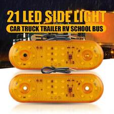 Led Clearance Lights Side Marker Lamp Red Amber Trailer Truck Caravan Flash Lamp