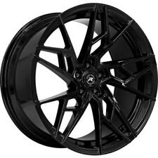 22 Inch 22x9 Lexani Ascari Gloss Black Wheels Rims 5x110 40