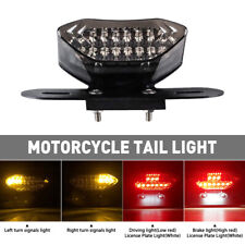 Universal Motorcycle Led Turn Signals Brake Integrated License Plate Tail Light