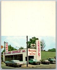Bill Janes Car Chevrolet Dealership Mcconnelsville Ohio 1960s Business Card