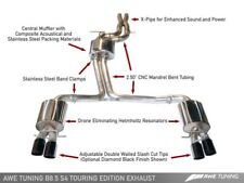 Awe Tuning Touring Edition Exhaust System - Chrome Silver Tips 102mm For Audi