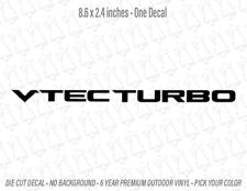 Vtec Turbo Rear Window Sticker Decal For 2016-2020 Civic Type R Fk8 Jdm Edm Cdm
