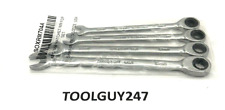 Snap On Tools 4pc Metric Non-reverse Ratcheting Combo Wrench Set Soxrm704a New