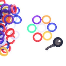 10pcs Candy Color Hollow Silicone Key Cap Covers Topper Keyring Circle Holyew