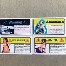 Warning Slaps Anime Car Stickers Hatsune Miku Miss Hayase Nagatoro Dont Toy With