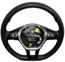 2017-2019 Volkswagen Golf Alltrack Driver Steering Wheel Black 6198400 Oem