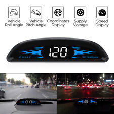 Digital Gps Speedometer Universal Car Hud Head Up Display Overspeed Alarm Us